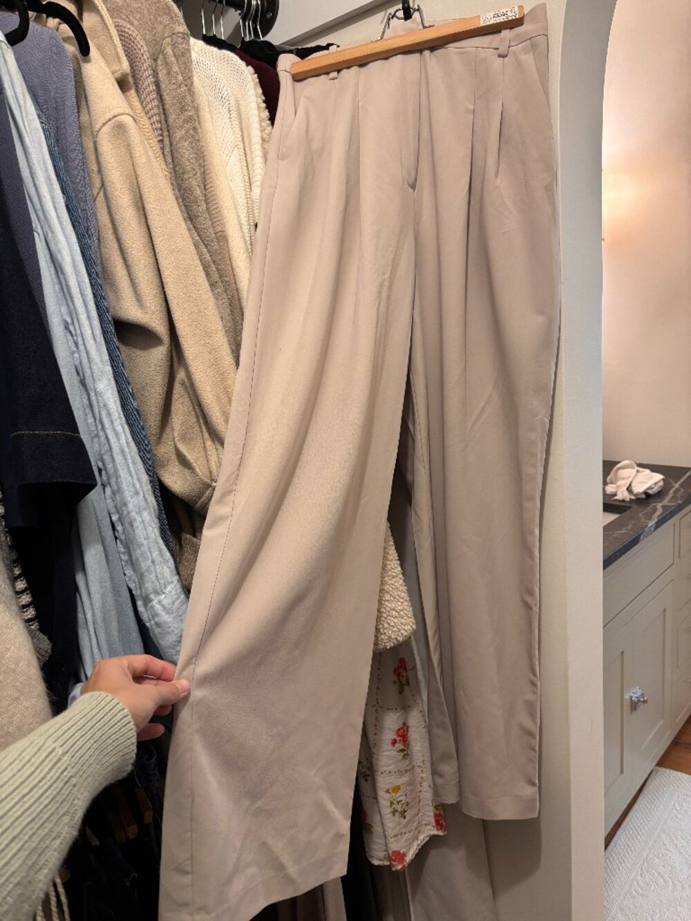 H&M Wide Leg Tailored Pants
